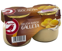 Postre lácteo con sabor a galletas PRODUCTO ALCAMPO 2 x 135 g. Postre lácteo con sabor a galletas PRODUCTO ALCAMPO 2 x 135 g.