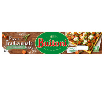 Masa fina y esponjosa, para pizza familiar rectangular BUITONI 385 g. Masa fina y esponjosa, para pizza familiar rectangular BUITONI 385 g.