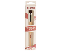 Brocha plana para sombras de ojos, con mango de madera COSMIA.