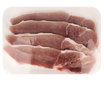 Filetes de jamón de cerdo blanco Filetes de jamón de cerdo blanco