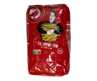 Pasta macarrones finos 500 g.
