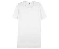 Camiseta interior de manga corta para hombre ABANDERADO 306, color blanco ,talla M.