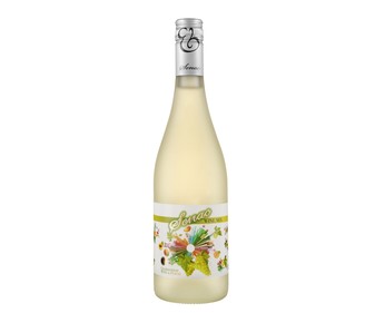Vino blanco botella de 75 centilitros Vino blanco botella de 75 centilitros