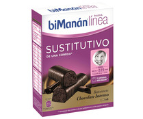 Barritas de chocolate intenso (sustitutivo de una comida) BIMANÁN Línea 186 g.