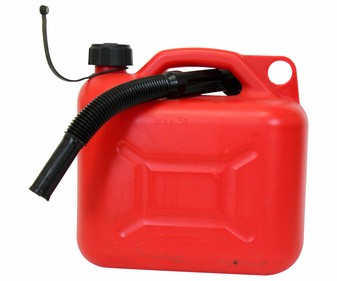 Bidón de 10 litros, homologado y resistente plástico de color rojo ROLMOVIL. Bidón de 10 litros, homologado y resistente plástico de color rojo ROLMOVIL.