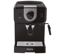 Cafetera espresso KRUPS Opio XP3208, presión 15bar, calentador de taza, espumador, ajuste manual.