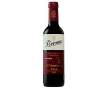 Vino tinto crianza con demoniación de origen calificada Rioja BERONIA botella de 37.5 cl.