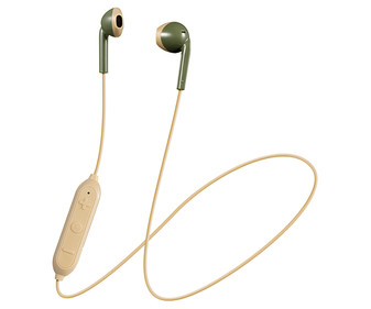 Auriculares bluetooth tipo botón JVC HA-F19BT-GC, controlador de volumen, micrófono, color verde. Auriculares bluetooth tipo botón JVC HA-F19BT-GC, controlador de volumen, micrófono, color verde.