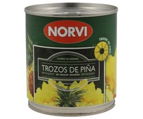 Trozos de piña en su jugo NORVI 270 g. peso neto escurrido