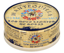 Lata de mantequilla con sal LOS DOCE LINAJES DE SORIA 250 g.