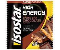 Barritas energéticas de chocolate ISOSTAR High Energy, 3 uds x 105 g.