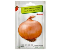 Sobre de semillas para sembrar cebollas de la variedad Valenciana tardia PRODUCTO ALCAMPO.