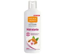 Gel de baño o ducha hidratante con aceite de almendras dulces NATURAL HONEY Skin care 750 ml.
