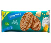 Tortitas de maíz decoradas con yogur BICENTURY 108 g.