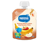 Bolsita de fruta (manzana, plátano) con avena, para bebés a partir de 6 meses NESTLÉ 90 g.