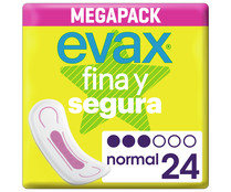 Compresas normal EVAX Fina y segura 24 uds