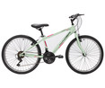 Bicicleta junior de montaña 60,96cm. (24") con cuadro de chica, color verde, 18 velocidades WADER.