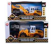 Excavadora obras públicas manejada a través de radiocontrol, ONE TWO FUN ALCAMPO.