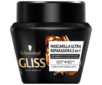 Mascarilla ultra reparadora para cabellos secos o muy dañados GLISS de Schwarzkopf 200 ml. Mascarilla ultra reparadora para cabellos secos o muy dañados GLISS de Schwarzkopf 200 ml.