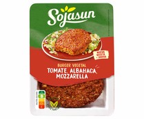 Hamburguesa vegetal con tomate, albahaca y mozzarella SOJASUN 2 x 100 g.
