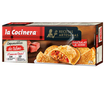Empanadillas de masa crujiente, rellenas de carne de origen 100%  nacional LA COCINERA Recetas artesanas 10 uds.