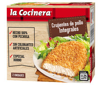 Pechuga de pollo con empanado crujiente integral LA COCINERA 2 uds. Pechuga de pollo con empanado crujiente integral LA COCINERA 2 uds.