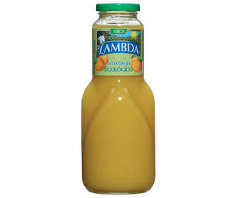 Zumo ecológico de naranja LAMBDA botella de 1 l.