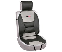Respaldo universal con cabezal y refuerzo lumbar, de color negro y gris ROLMOVIL Confort.