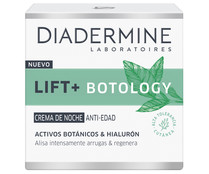 Crema de noche con acción anti edad con un 92% de ingredientes de origen natural DIADERMINE Lift+ botology 50 ml.