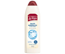 Gel de baño o ducha con sales minerales para piel suave y cuidada LA TOJA 550 ml.