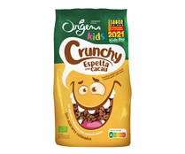 Cereales (crunchys) infantiles con cacao ecológicos ORIGENS KIDS 125 g. 
