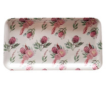 Bandeja de melamina, 30x16x1,4 cm, Flores VERSA.