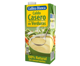Caldo casero de verduras 100% natural GALLINA BLANCA brik de 1 l Caldo casero de verduras 100% natural GALLINA BLANCA brik de 1 l
