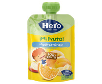 Bolsita de fruta (plátano, naranja y melocotón) a partir de 6 meses HERO ¡mI FRUTA! 100 g.
