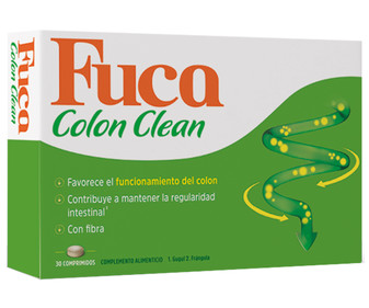 Complemento alimenticio que ayuda al correcto funcionamiento del Colon FUCA Colon clean 30 comprimidos.