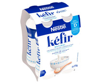 Kefir natural, elaborado con fermentos lácteos y levaduras de kéfir NESTLÉ 4 x 170 g.