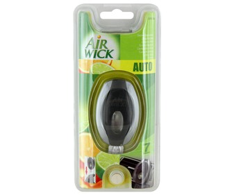 Ambientador de coche para rejilla de ventilación con aroma a cíitricos AIR WICK. Ambientador de coche para rejilla de ventilación con aroma a cíitricos AIR WICK.