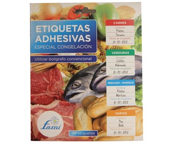 Etiquetas de congelación 48 unidades Etiquetas de congelación 48 unidades