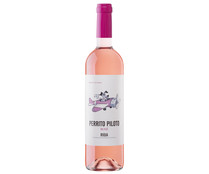 Vino rosado clarete con denominación de origen calificada Rioja PERRITO PILOTO botella de 75 cl.