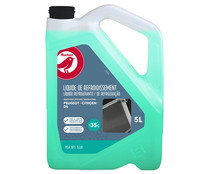 Líquido refrigerante con temperatura de protección de hasta -35ºC, 5L azul apto para Peugeot, DS y Citroen,, ALCAMPO.