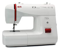 Máquina de coser ALFA 720+, 9 puntadas, ojal automático, brazo libre, Lud led.