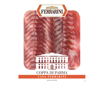Coppa di Parma cortado en finas lonchas FERRARINI 90 g. Coppa di Parma cortado en finas lonchas FERRARINI 90 g.