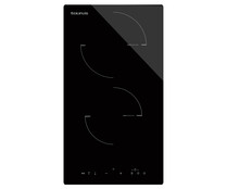 Placa de inducción TAURUS I3021T, 2 zonas de cocción, 3300W, control táctil, A: 28,8cm.