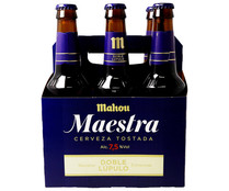 Cervezas tostadas doble lúpulo MAHOU MAESTRA cesta 6 uds. x 33 cl. - Alcampo