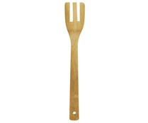 Tenedor de cocina fabricado en madera de bambú INALSA.
