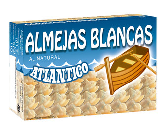 Almejas blancas al natural ATLANTICO 57 g.