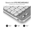 Teclado Bluetooth SUBBLIM SMART BT KEYBOARD plata, diseño Slim, batería de litio, conector Micro-USB.