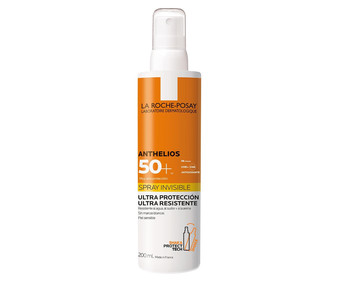 Protector solar en spray con FPS 50+ (muy alto) LA ROCHE POSAY Anthelios 200 ml. Protector solar en spray con FPS 50+ (muy alto) LA ROCHE POSAY Anthelios 200 ml.