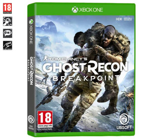 Videojuego Tom Clancy's Ghost Recon Brakpoint para Xbox One. Género: acción, bélico. PEGI: +18. Videojuego Tom Clancy's Ghost Recon Brakpoint para Xbox One. Género: acción, bélico. PEGI: +18.