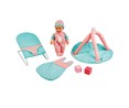 Muñeco bebé 30cm con accesorios, gimnasio, hamaca y saco, ONE TWO FUN ALCAMPO.